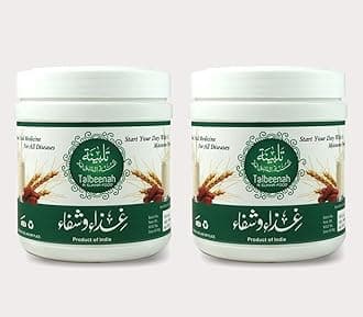 AL MASNOON Talbeena/Talbina with Dry Dates Combo (pack of 2) each 350grm/ A Sunnah Diet For all Age Group