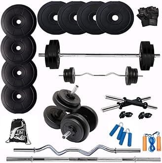 Bodyfit Fitness Home Gym Set (10kg-100kg) dumbles Set for Home Gym & Fitness Equipment,Exercise Set. (60 Kg Gym Set)