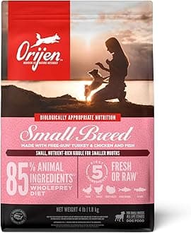 Grain Free High Protein Dry Dog Food Small Breed Recipe 4lb Bag