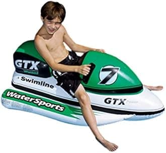 Swimline 9027SL GTX Wet Ski & Wild Ride - On Water Bike Inflatable Float 9027