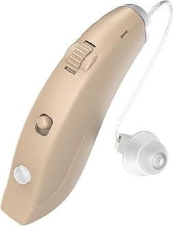 Hearing Aids for Seniors Rechargeable Hearing Aids Amplifiers with Bluetooth for Single Left Ear Hearing Loss Behind-The-Ear Ear Aid