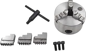 K11-100 Lathe Chuck 3 Jaw 4in Steel for Grinding Machines Milling Machines