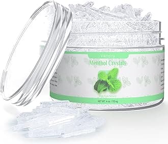 Viktairy Menthol Crystals 4 oz, 100% Pure Organic Mint Crystals | Great for M...